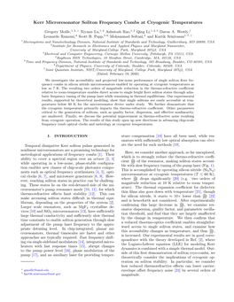 Kerr Microresonator Soliton Frequency Combs at Cryogenic Temperatures