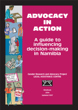 Advocacy in Action: a Guide to Influencing Decision-Making In