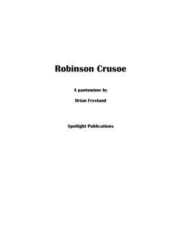 Robinson Crusoe