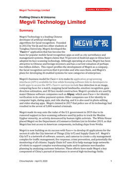 Megvii Technology Limited