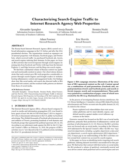 Characterizing Search-Engine Traffic to Internet Research Agency Web Properties