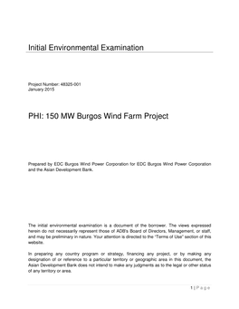 150 MW Burgos Wind Farm Project
