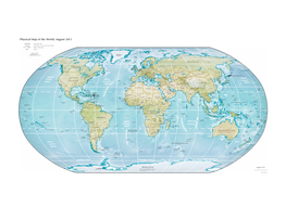 Physical Map of the World, August 2013