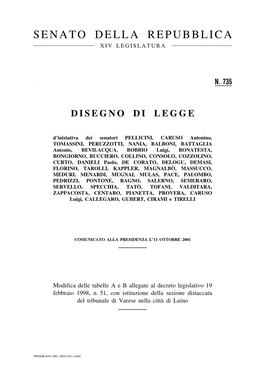 Senato Della Repubblica Xiv Legislatura