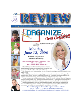 Monday, June 12, 2006 8:30-9:00 – Registration 9:00-3:30 – Workshop
