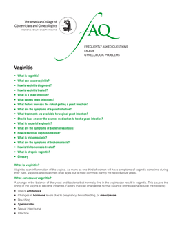 FAQ028 -- Vaginitis