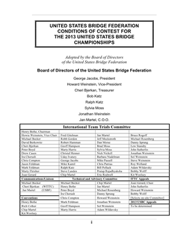 2013 United States Bridge Championships