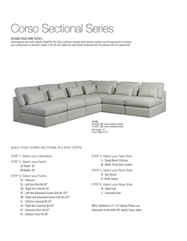 Corso Sectional Series