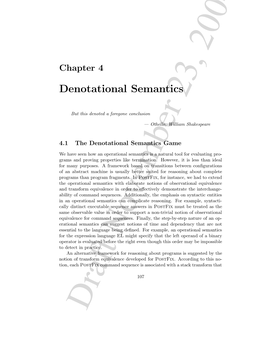 Denotational Semantics