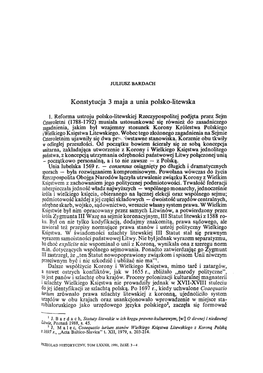 Konstytucja 3 Maja a Unia Polsko-Litewska