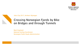 Crossing Norwegian Fjords by Bike on Bridges and Through Tunnels