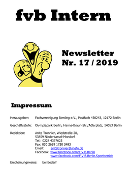 Fvb-Newsletter 2019-17