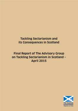 Final Report of the Advisory Group on Tackling Sectarianism in Scotland – April 2015 Index