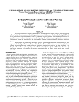 A Robust Durability Process for Military Ground