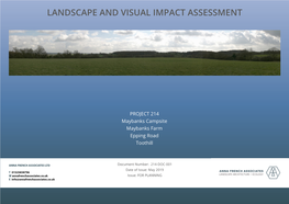 Landscape and Visual Impact Assessment