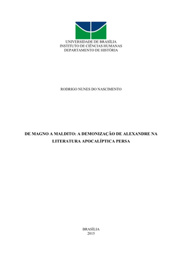 Alexandre, O Maldito E O Demônio Persa Da Ira. .Docx