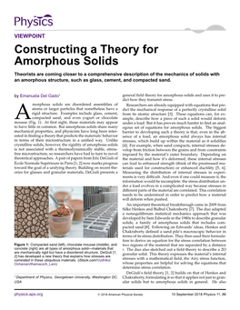 Constructing a Theory for Amorphous Solids