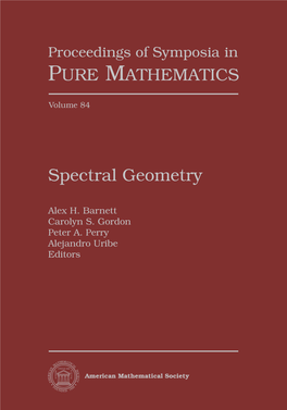 Spectral Geometry, Volume 84