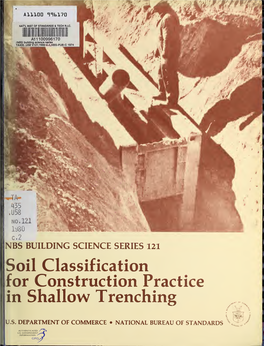 Soil Classification for Construction Practice in Shallow Trenching