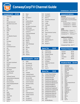 Conwaycorptv Channel Guide