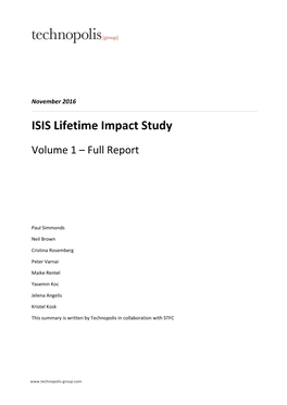 ISIS Lifetime Impact Study