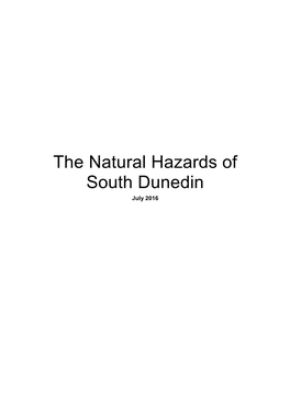 The Natural Hazards of South Dunedin
