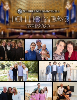 HIGH HOLY DAYS 5781/2020 Please Keep This Guide and Use It As a Reference Throughout the High Holy Day Season