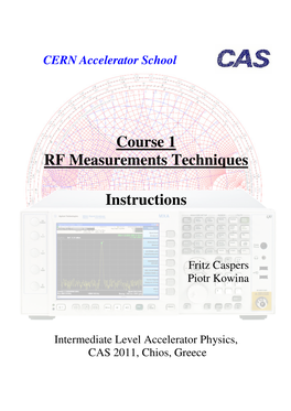 Course 1 RF Measurements Techniques Instructions