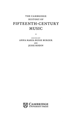 Fifteenth-Century Music 139