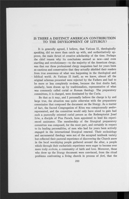 Orate Fratres in 1926, and Its Supportive Literature Issuing Chiefly, and Almost Exclusively at That Time, from the Liturgical Press