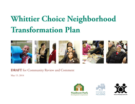 Whittier Choice Neighborhood Transformation Plan