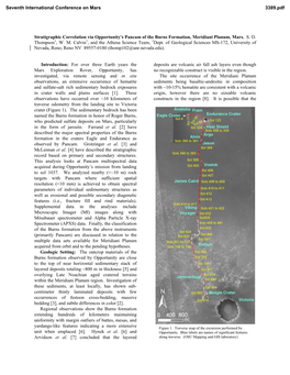 Stratigraphic Correlation Via Opportunity's Pancam of the Burns Formation, Meridiani Planum, Mars