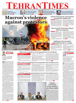 Macron's Violence Against Protestors