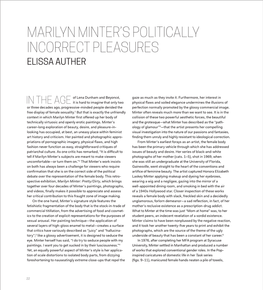 Marilyn Minter's Politically Incorrect Pleasures