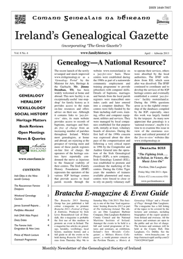 Ireland's Genealogical Gazette (April 2013)