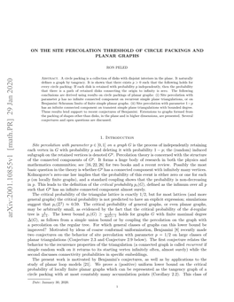 On the Site Percolation Threshold of Circle Packings and Planar Graphs