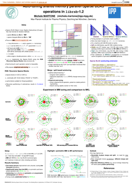 Auto-Tuning Shared Memory Parallel Sparse BLAS Operations In