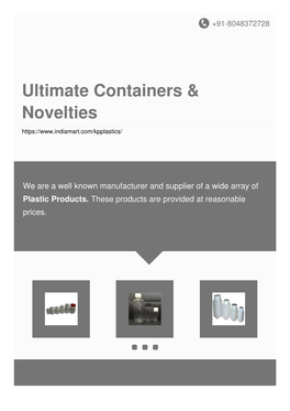 Ultimate Containers & Novelties