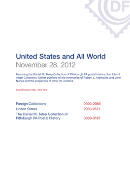 United States and All World November 28, 2012