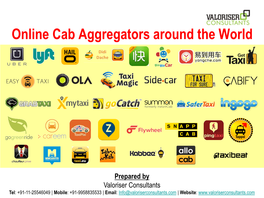 Online Cab Aggregators Around the World