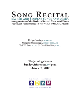 Song Recital