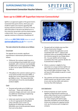 SUPERCONNECTED CITIES Government Connection Voucher Scheme Government Connection Voucher Scheme