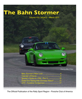 The Bahn Stormer Volume XVI, Issue 2 -- March 2011