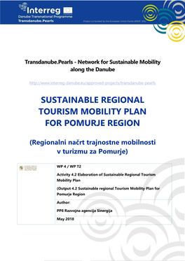 Sustainable Regional Tourism Mobility Plan for Pomurje Region