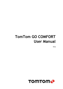 Tomtom GO COMFORT User Manual