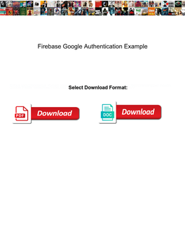 Firebase Google Authentication Example