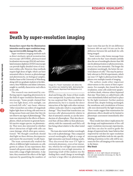 Death by Super-Resolution Imaging