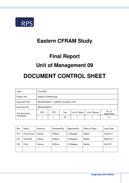 Eastern CFRAM Study Final Report Unit of Management 09