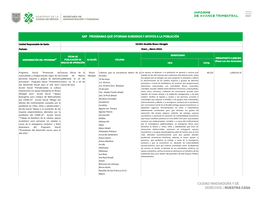 Sap Programas Que Otorgan Subsidios Y Apoyos a La Población