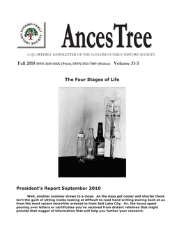 The Four Stages of Life President's Report September 2010